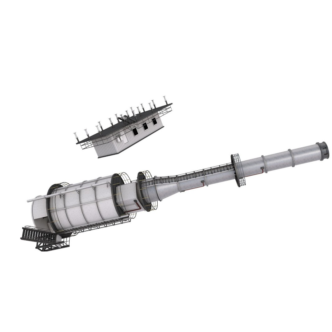 Refinery Modules 3D Model – Realistic Industrial Assets, FBX, OBJ - View 15