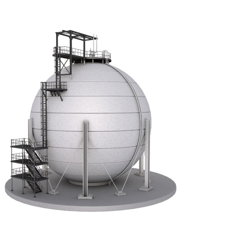 Refinery Modules 3D Model – Realistic Industrial Assets, FBX, OBJ - View 16