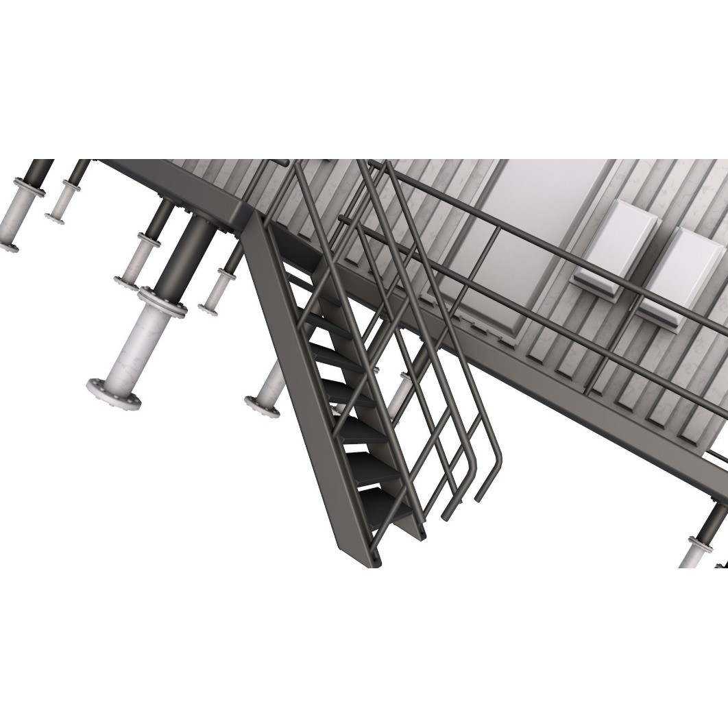 Refinery Modules 3D Model – Realistic Industrial Assets, FBX, OBJ - View 20