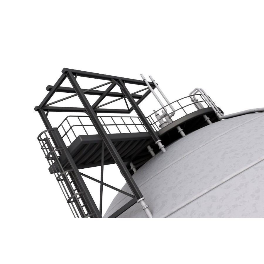 Refinery Modules 3D Model – Realistic Industrial Assets, FBX, OBJ - View 21