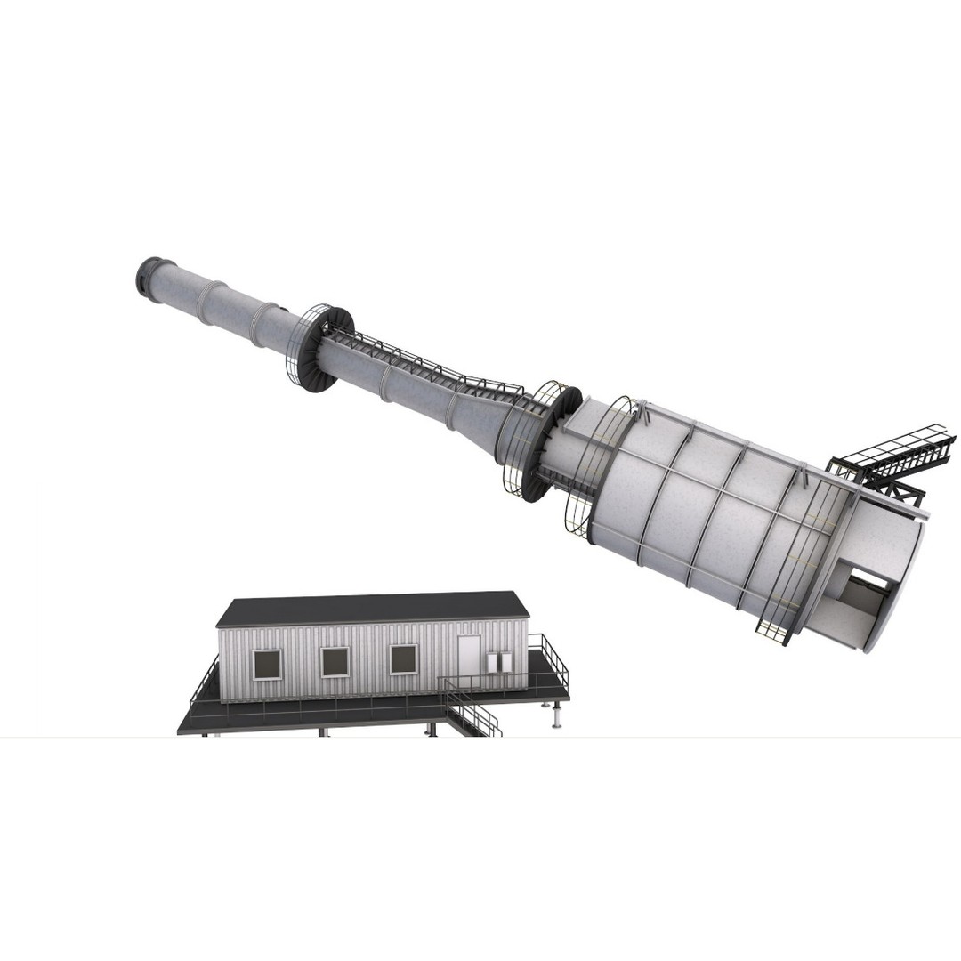 Refinery Modules 3D Model – Realistic Industrial Assets, FBX, OBJ - View 25
