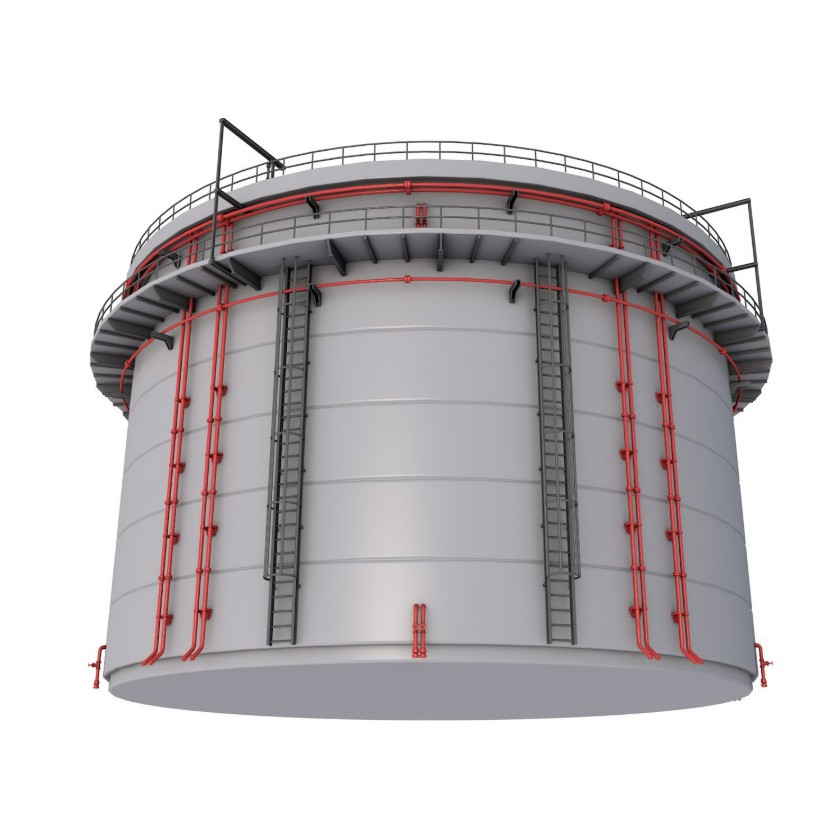 Refinery Modules 3D Model – Realistic Industrial Assets, FBX, OBJ - View 26