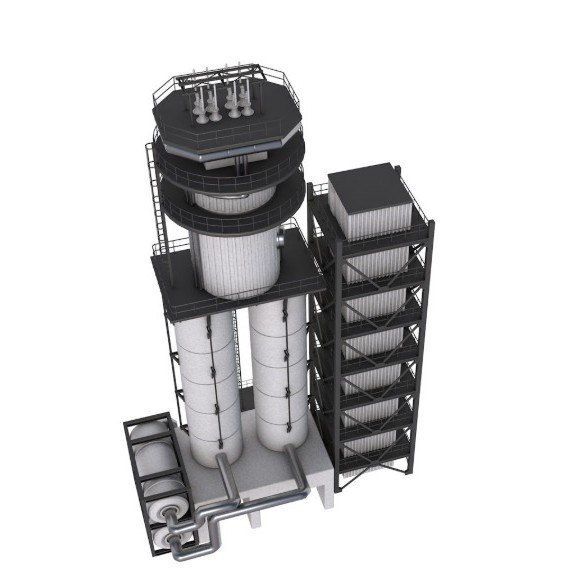 Refinery Modules 3D Model – Realistic Industrial Assets, FBX, OBJ - View 4