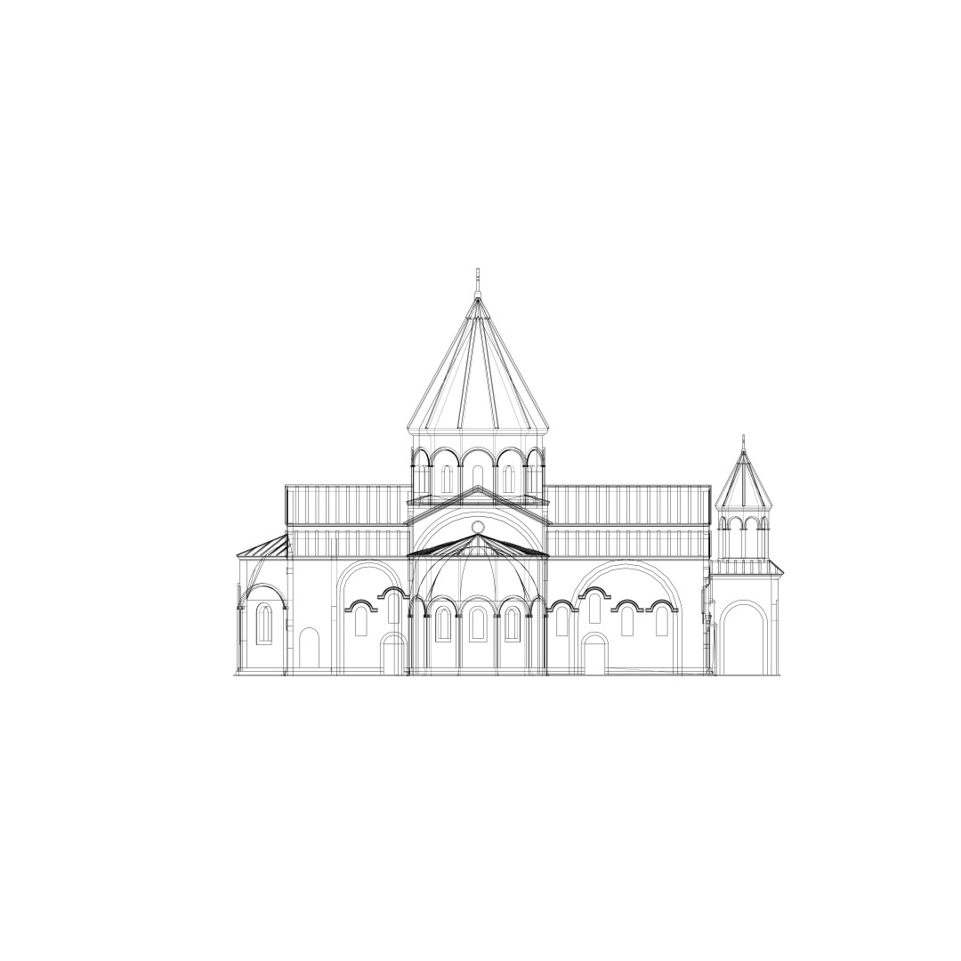 Talin Cathedral 3D Model – Historic Armenian Church, PBR Textures, FBX - View 11