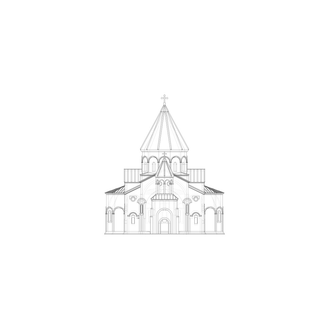 Talin Cathedral 3D Model – Historic Armenian Church, PBR Textures, FBX - View 12