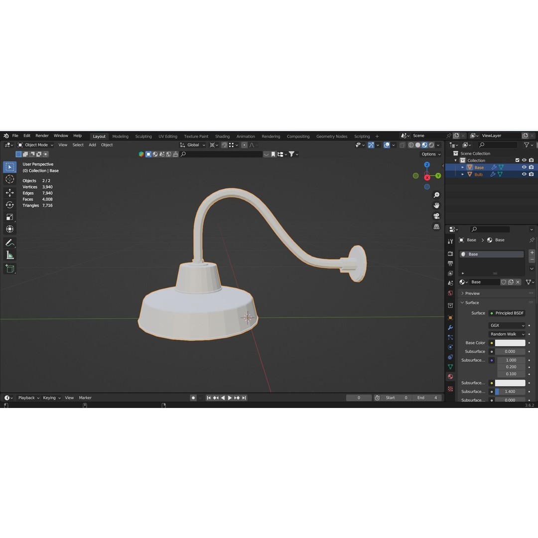 Canarm Barn Light 3D Model – Low Poly Architectural Lighting, FBX - View 25