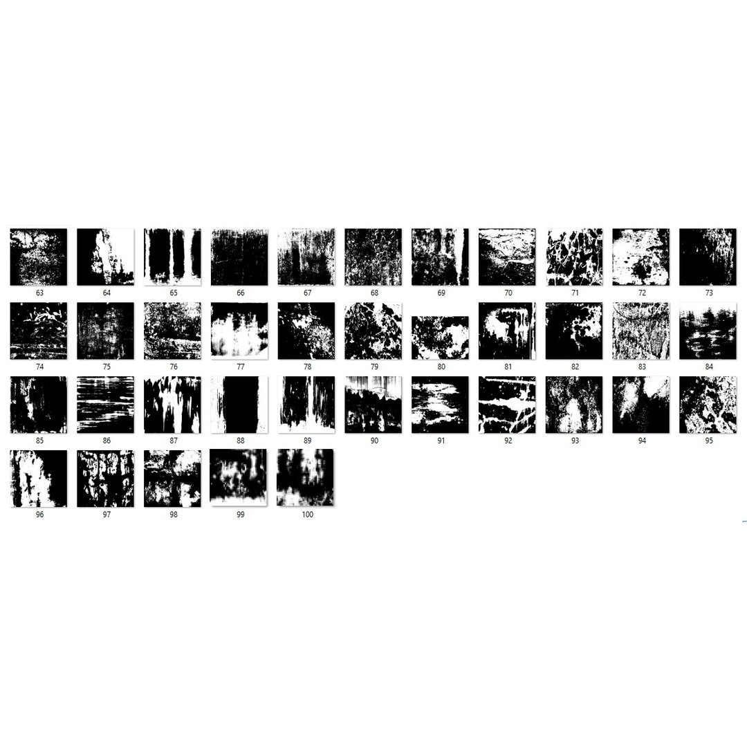 100 Alpha Dirty Textures 3D Model – Imperfection Textures, PNG, PSD