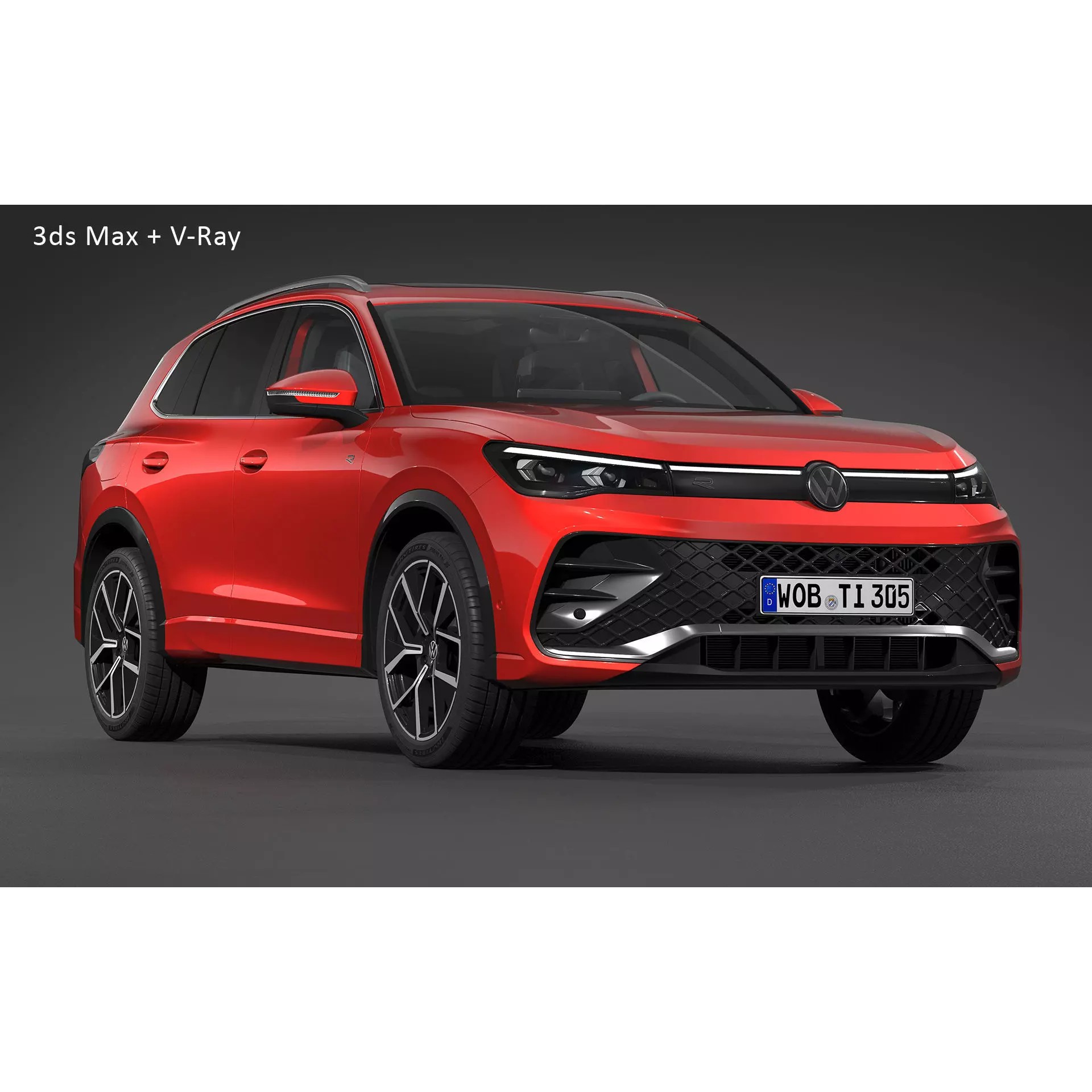 2024 Volkswagen Tiguan Hybrid - High-Quality 3D Model - View 26