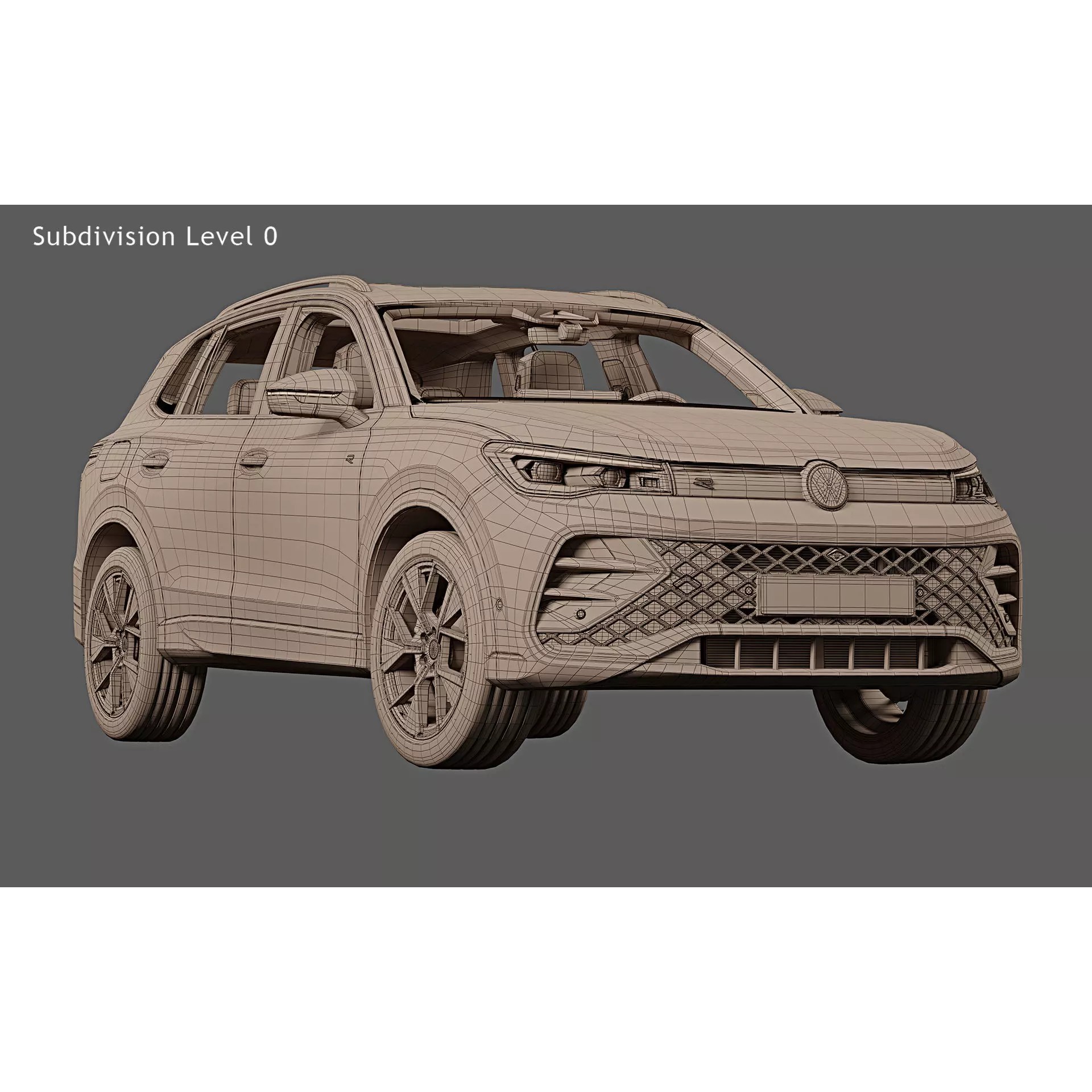 2024 Volkswagen Tiguan Hybrid - High-Quality 3D Model - View 27