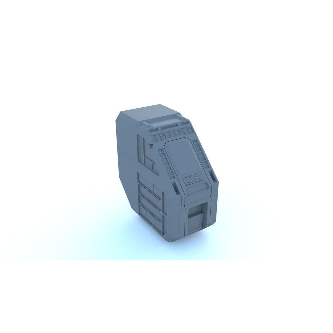 Sci-Fi Structures 3D Model – Kitbash Collection, FBX & OBJ Formats - View 11