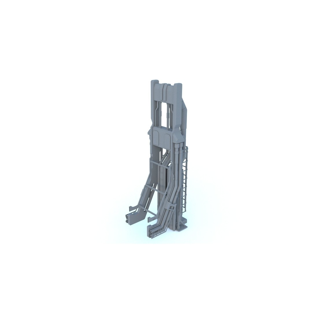 Sci-Fi Structures 3D Model – Kitbash Collection, FBX & OBJ Formats - View 16