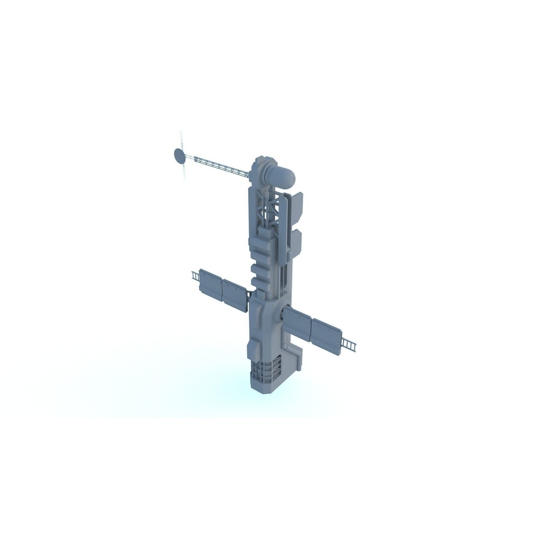 Sci-Fi Structures 3D Model – Kitbash Collection, FBX & OBJ Formats - View 21