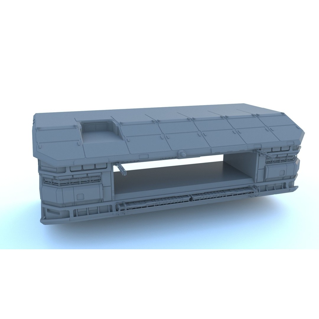 Sci-Fi Structures 3D Model – Kitbash Collection, FBX & OBJ Formats - View 4