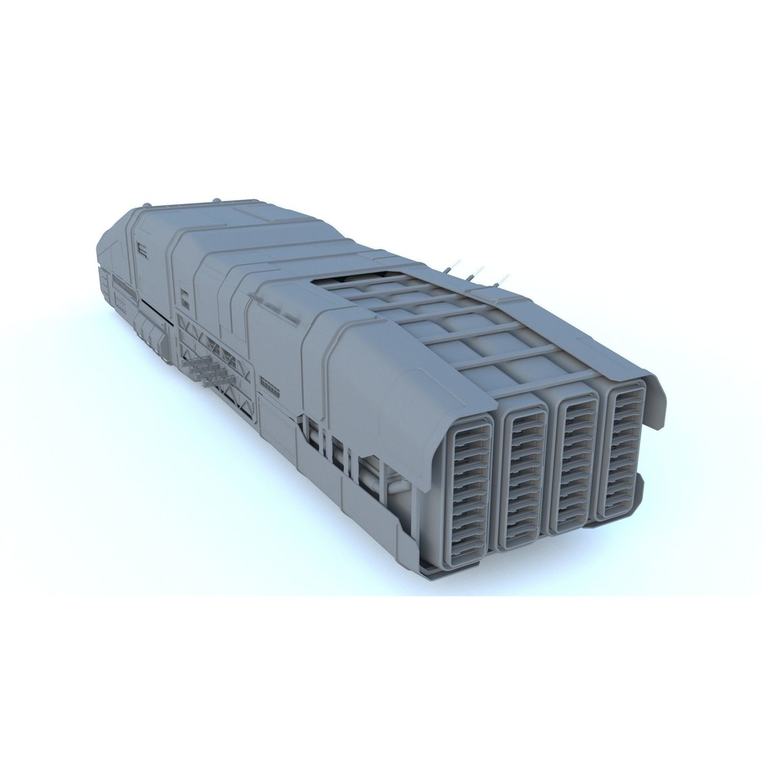 Sci-Fi Structures 3D Model – Kitbash Collection, FBX & OBJ Formats - View 7