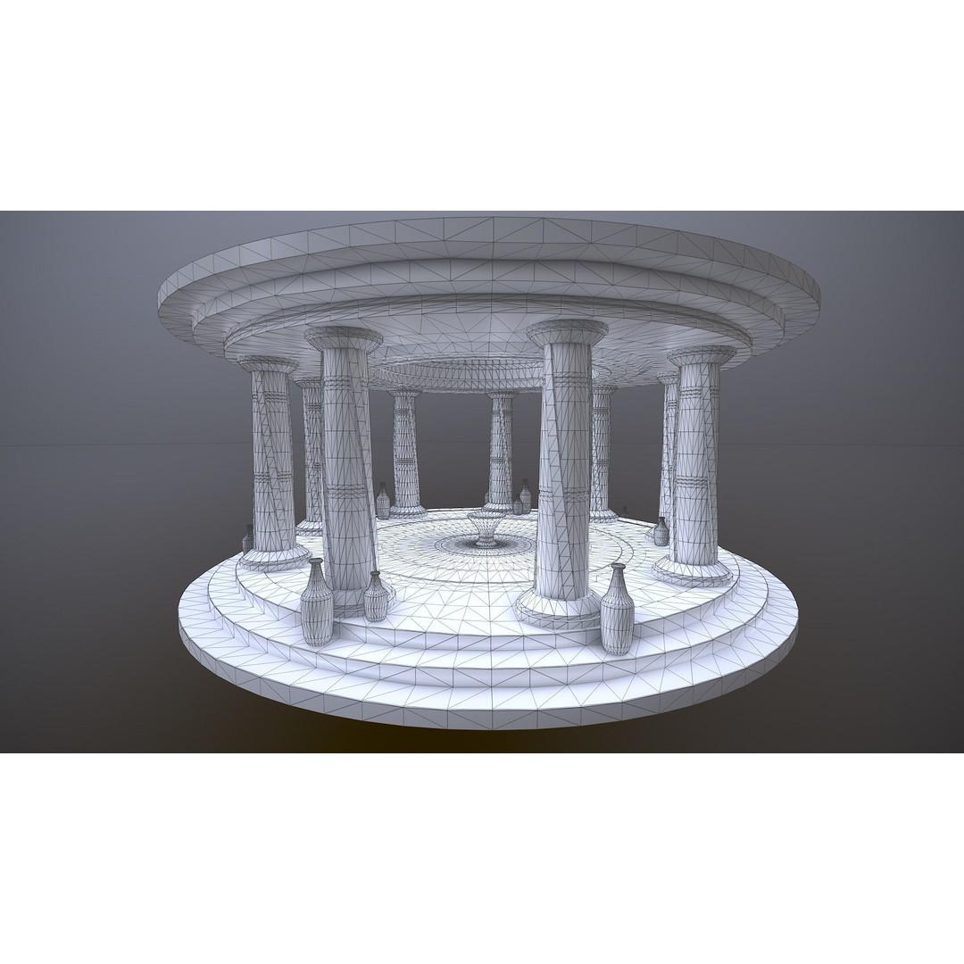 Ancient Altar 3D Model – Low Poly Game Ready, FBX, PBR Textures