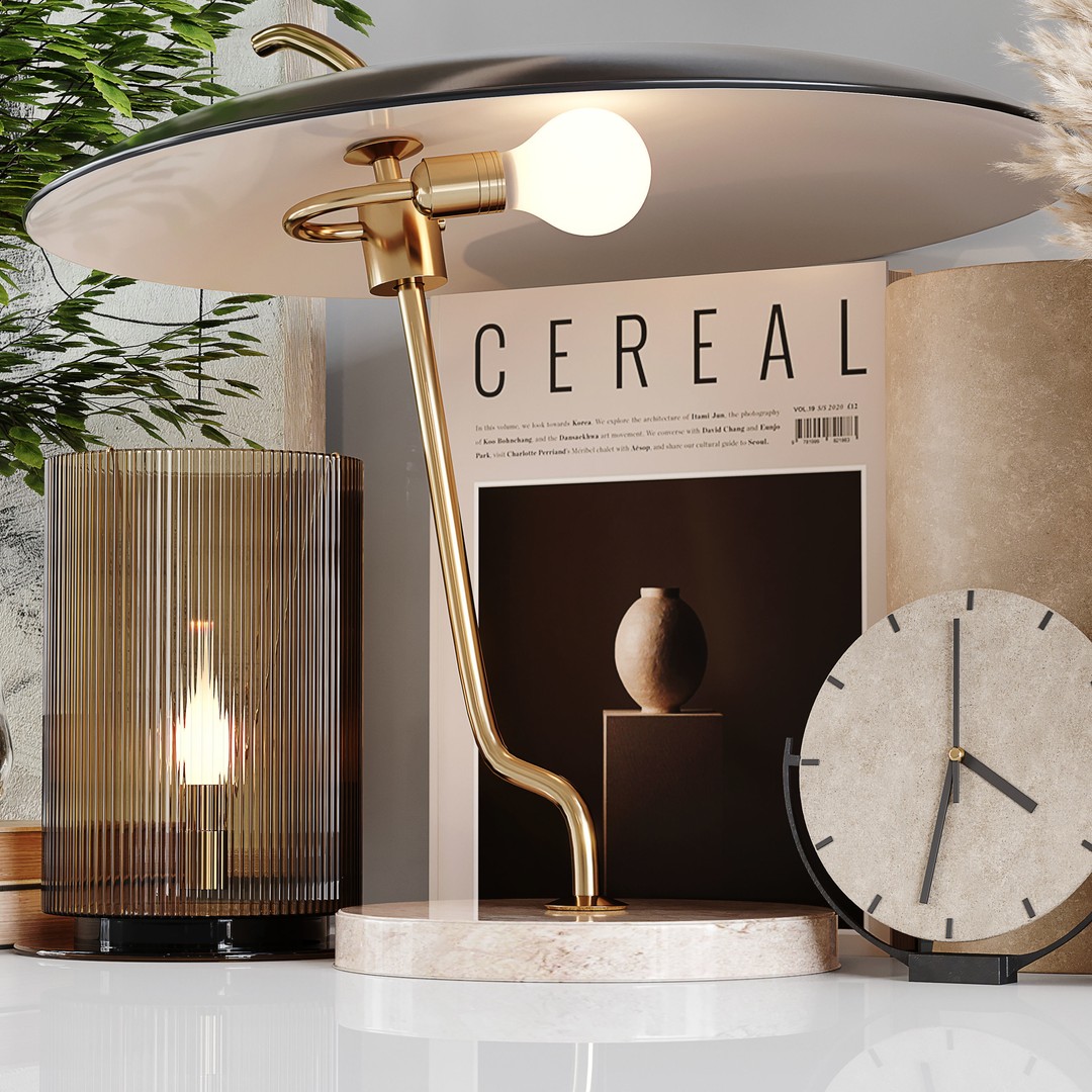 Decorative Set 150 3D Model – High Poly Interior Decoration, FBX, OBJ
