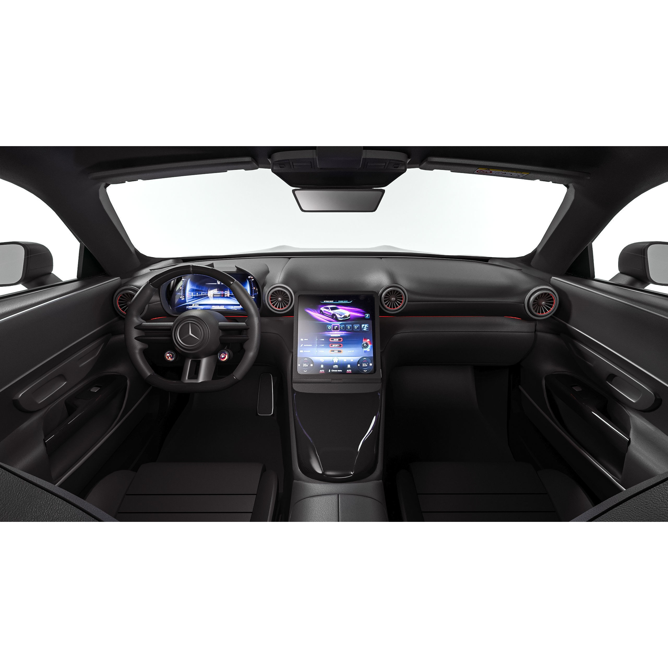 Mercedes-Benz AMG GT 63 Coupe 2024 - Game-Ready 3D Model - View 13