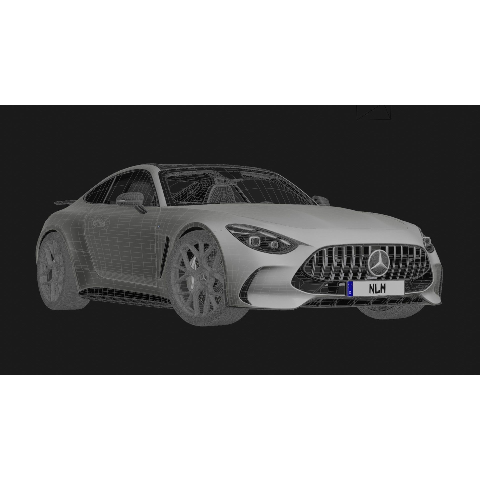 Mercedes-Benz AMG GT 63 Coupe 2024 - Game-Ready 3D Model - View 15