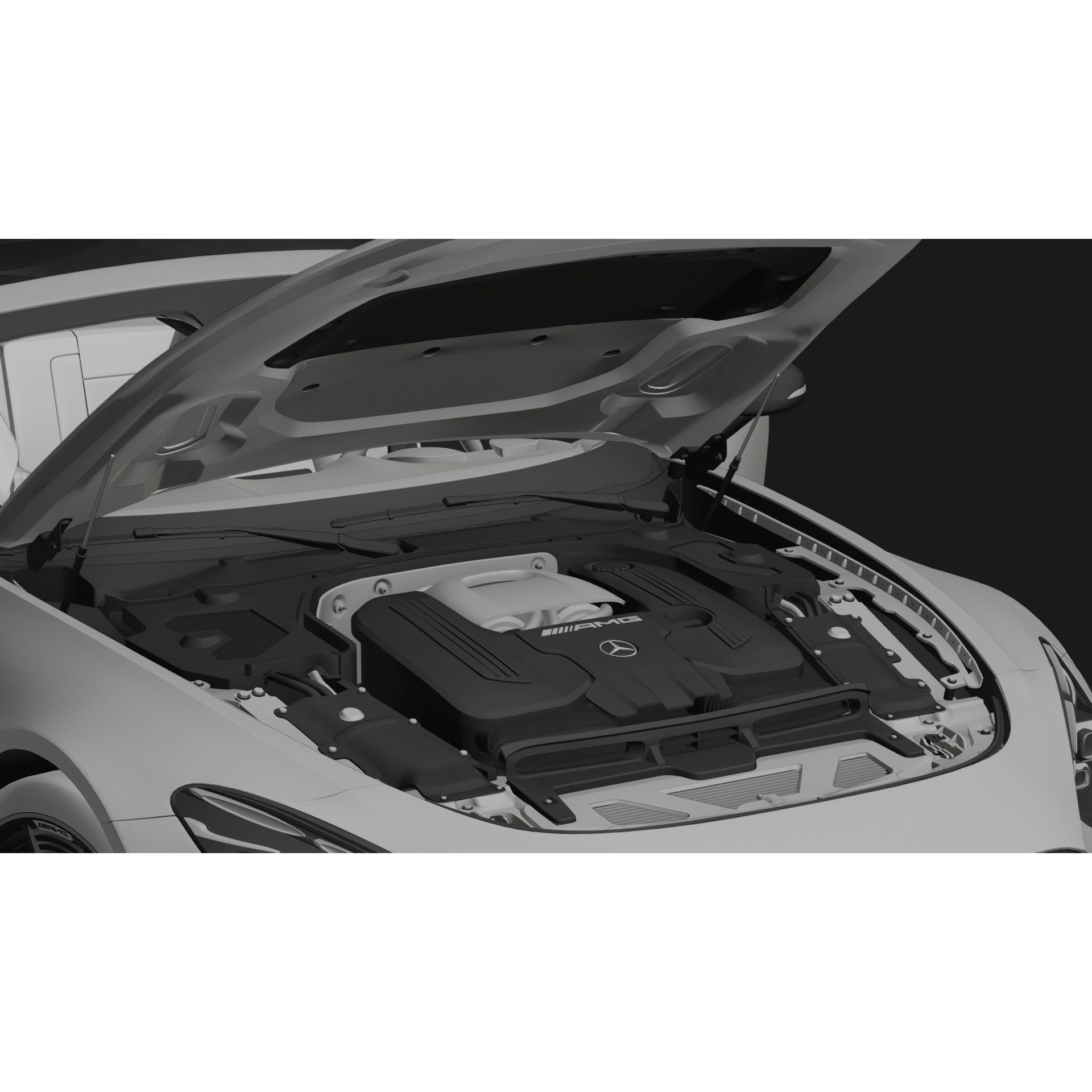 Mercedes-Benz AMG GT 63 Coupe 2024 - Game-Ready 3D Model - View 16