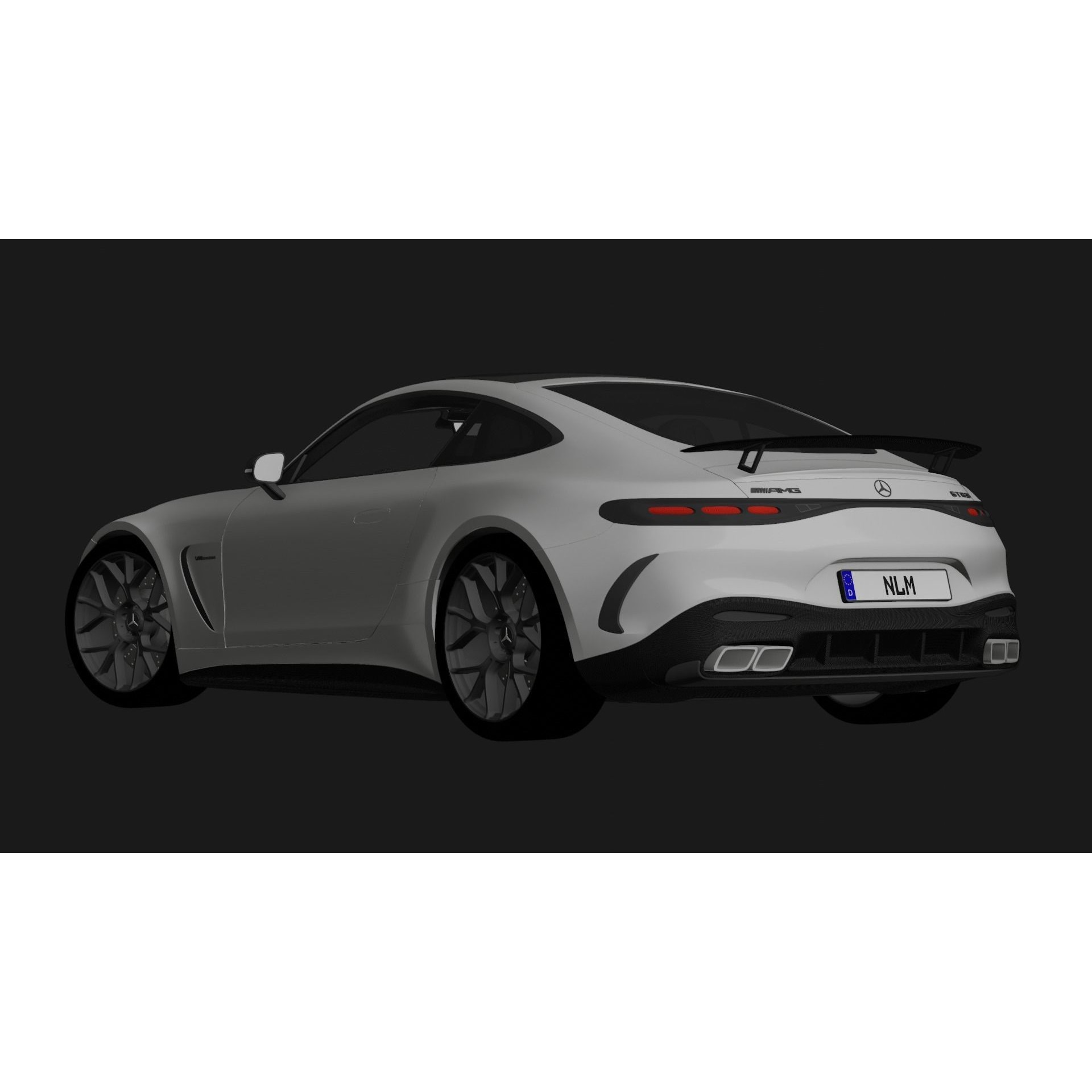 Mercedes-Benz AMG GT 63 Coupe 2024 - Game-Ready 3D Model - View 18