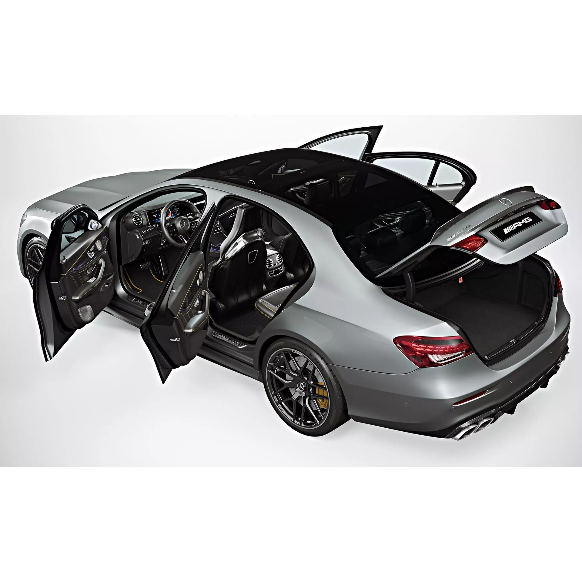 2021 Mercedes-Benz E63 AMG - High-Quality 3D Model - View 10