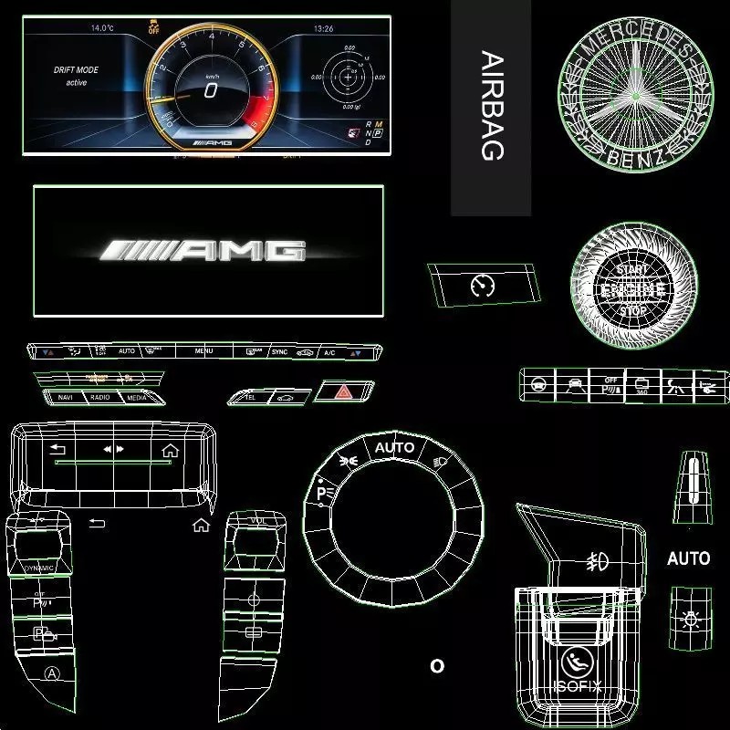 2021 Mercedes-Benz E63 AMG - High-Quality 3D Model - View 20