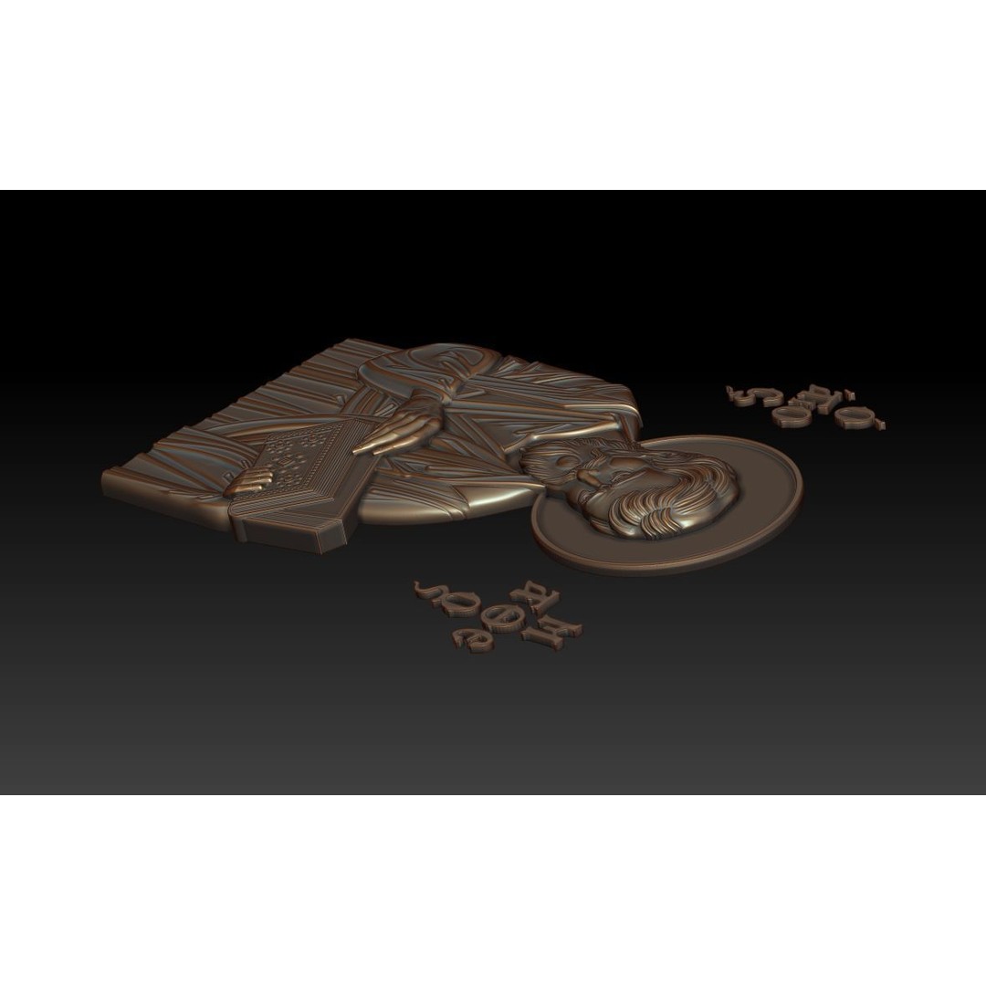 Matthew the Evangelist 3D Model – Orthodox Icon for CNC Milling - View 7