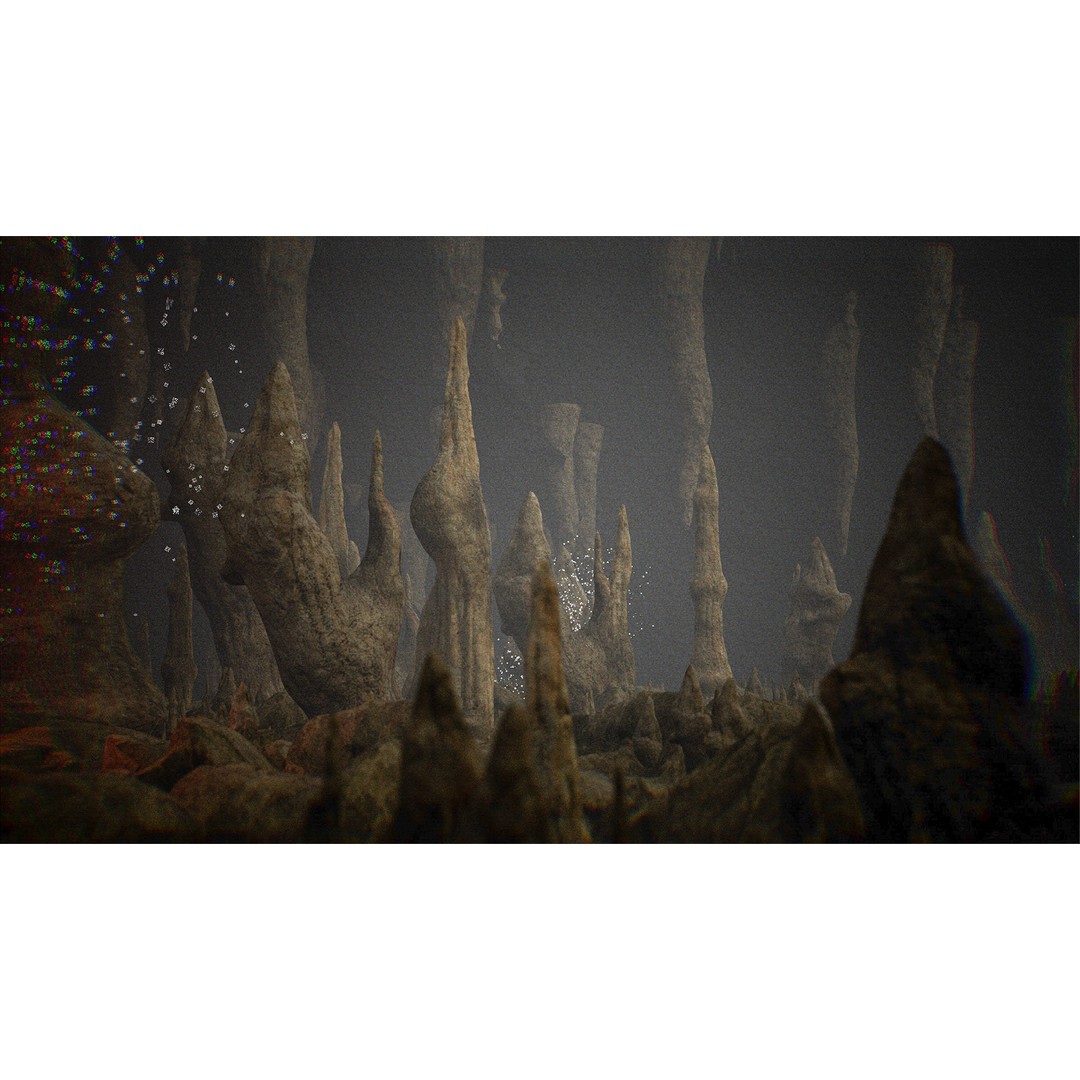 Cave Environment 3D Model – Low Poly PBR Asset, FBX - View 3