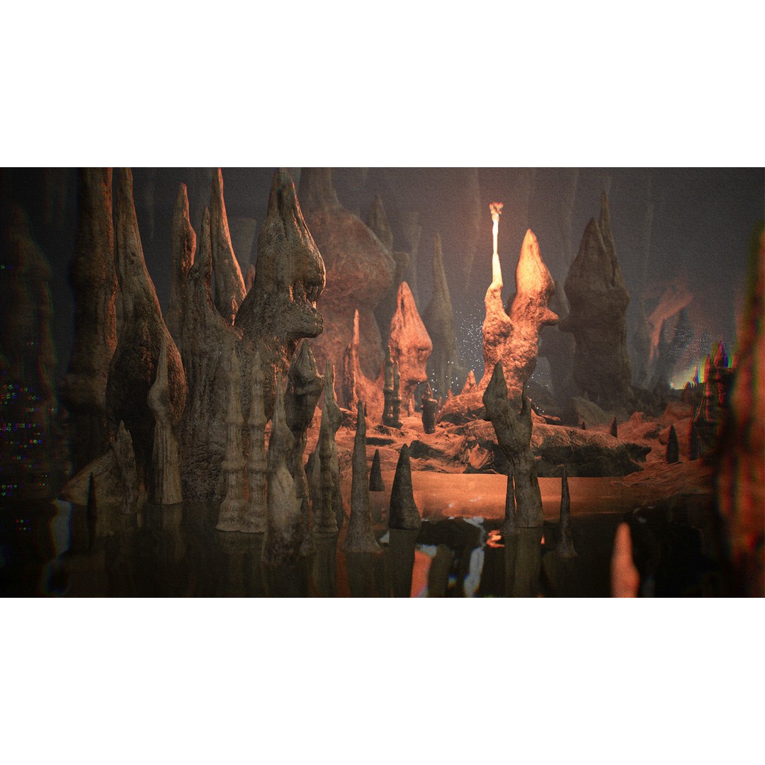 Cave Environment 3D Model – Low Poly PBR Asset, FBX - View 4