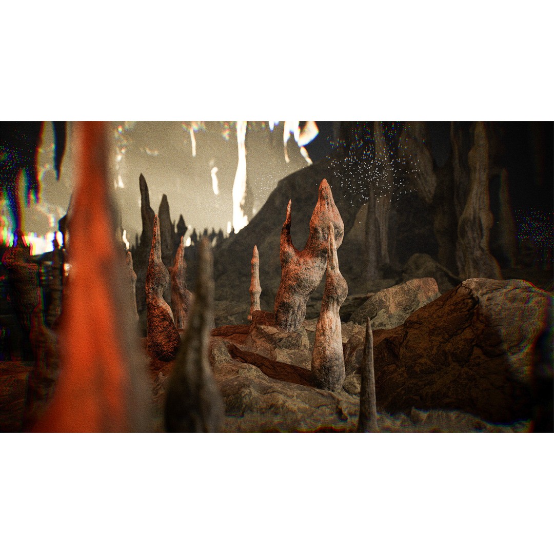Cave Environment 3D Model – Low Poly PBR Asset, FBX - View 6