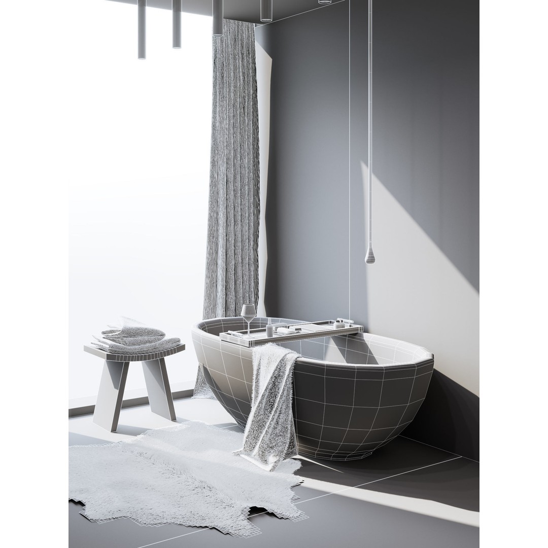 Bathroom Interior 3D Model – Photorealistic Apartment Scene, C4D - View 11