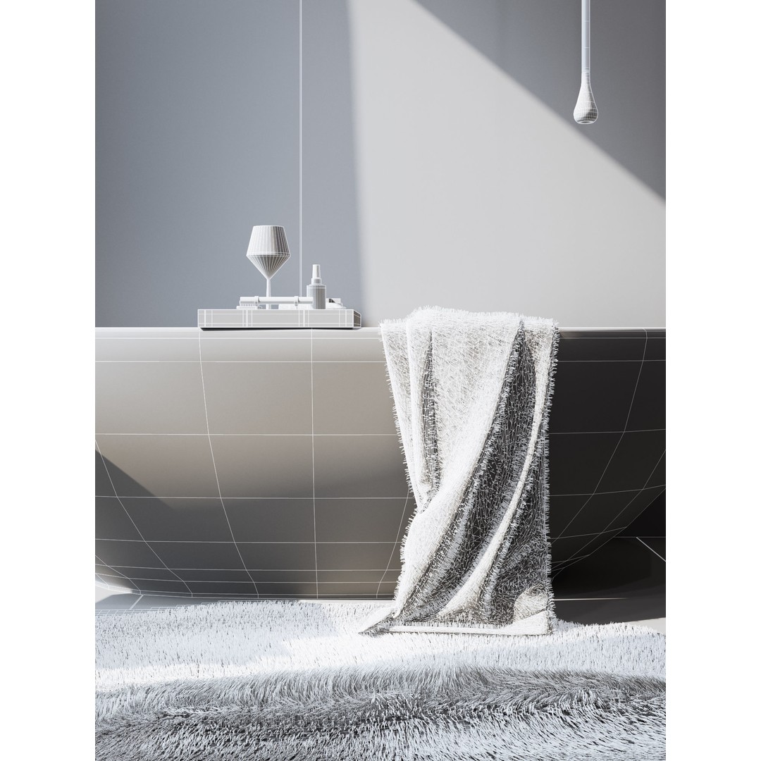 Bathroom Interior 3D Model – Photorealistic Apartment Scene, C4D - View 12