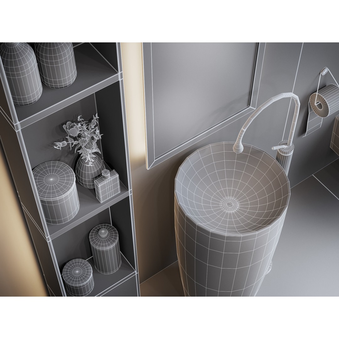 Bathroom Interior 3D Model – Photorealistic Apartment Scene, C4D - View 17
