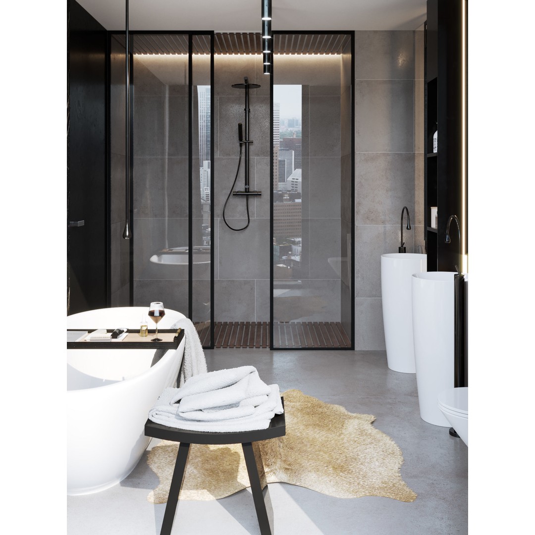 Bathroom Interior 3D Model – Photorealistic Apartment Scene, C4D - View 5