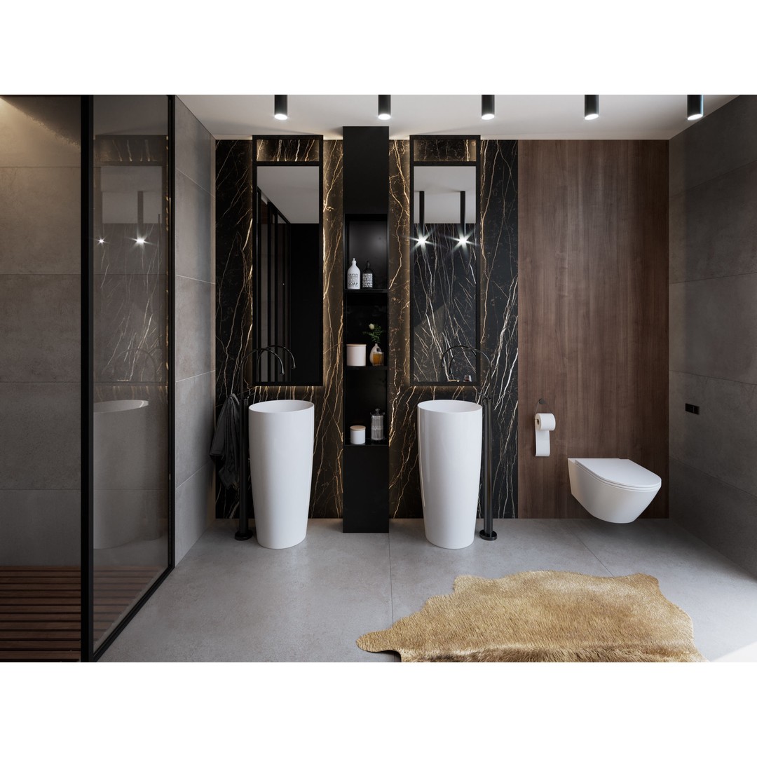 Bathroom Interior 3D Model – Photorealistic Apartment Scene, C4D - View 6