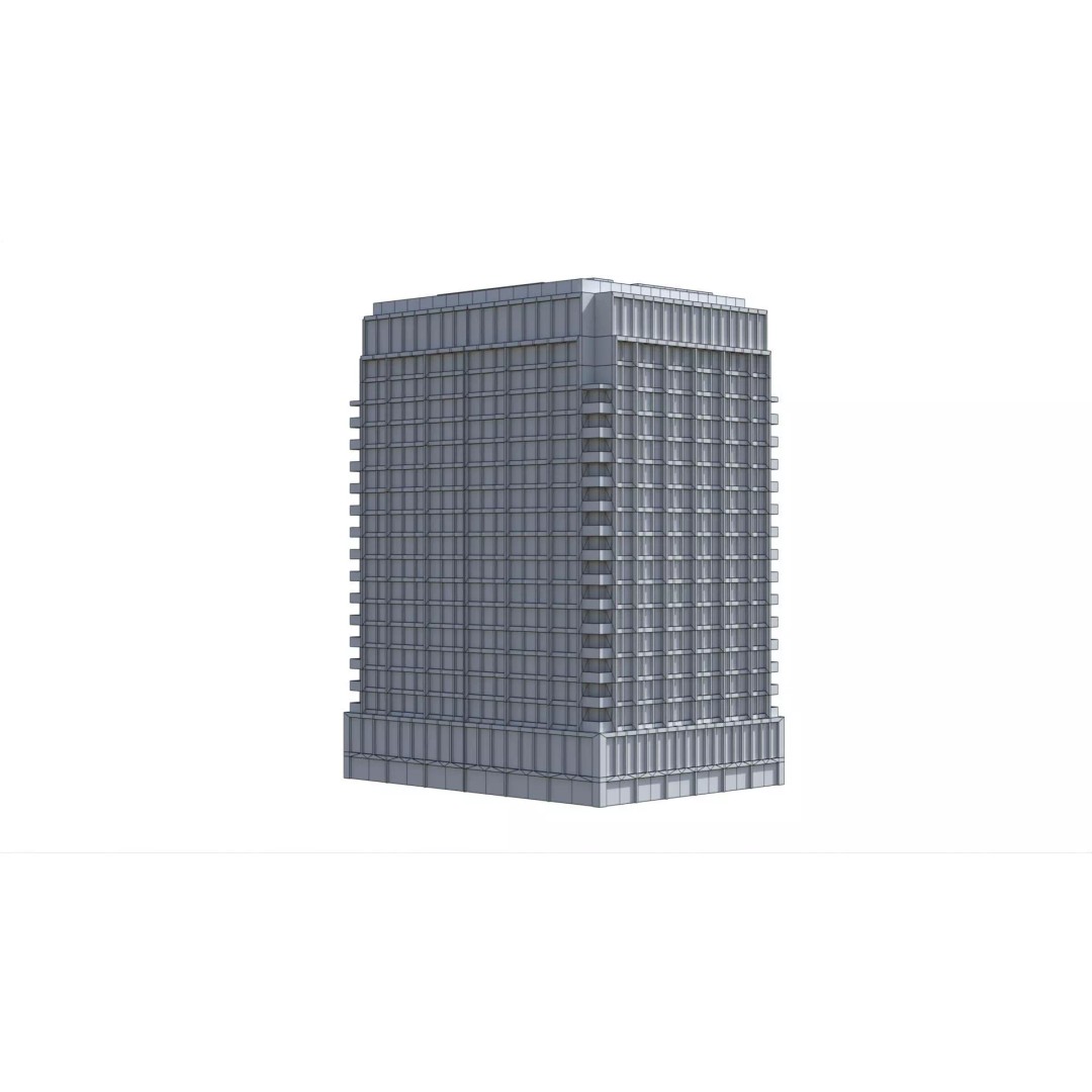 Apartment Building 3D Model – Low Poly Day/Night Asset, FBX - View 19
