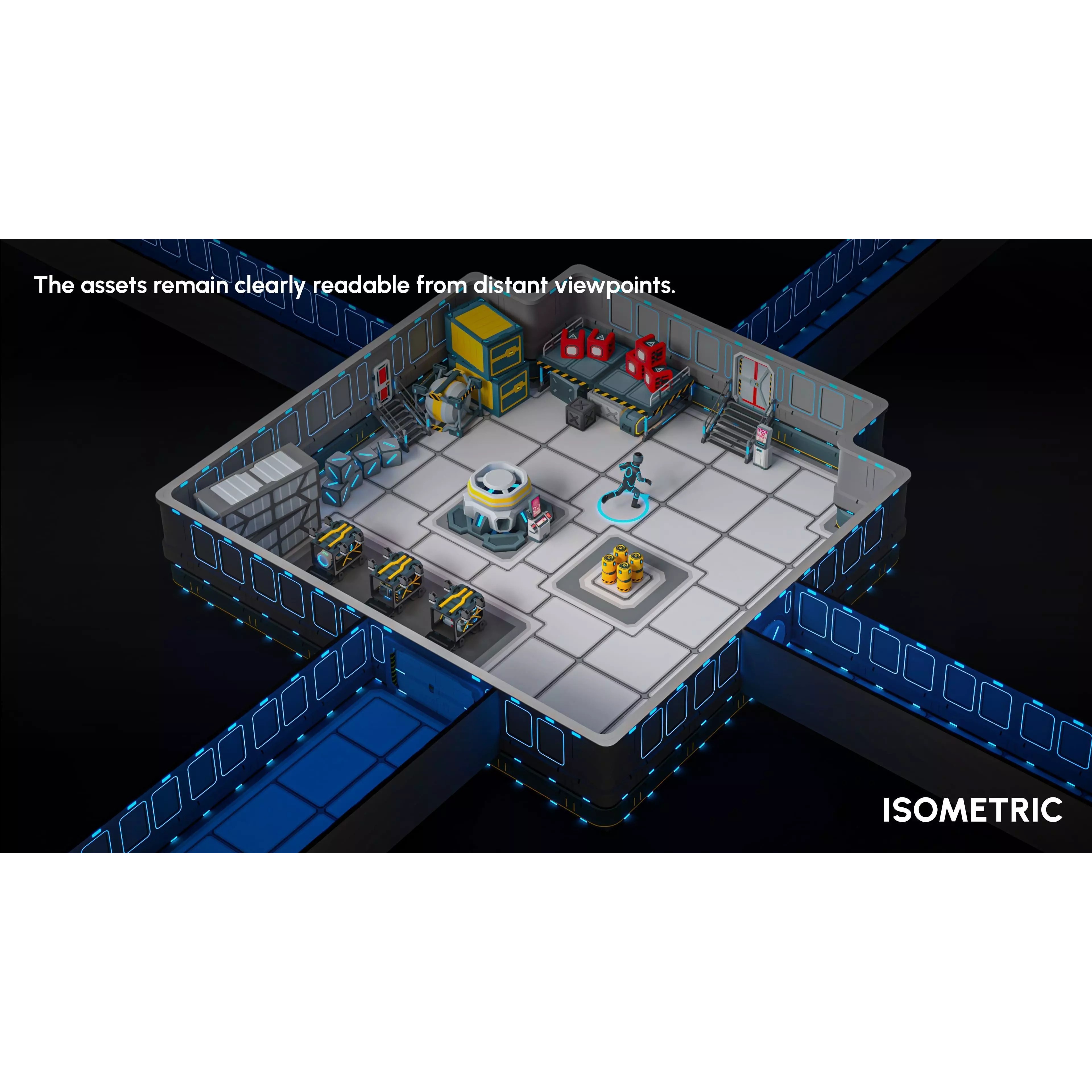 Sci-Fi Props - Low-Poly Game-Ready 3D Model - View 10