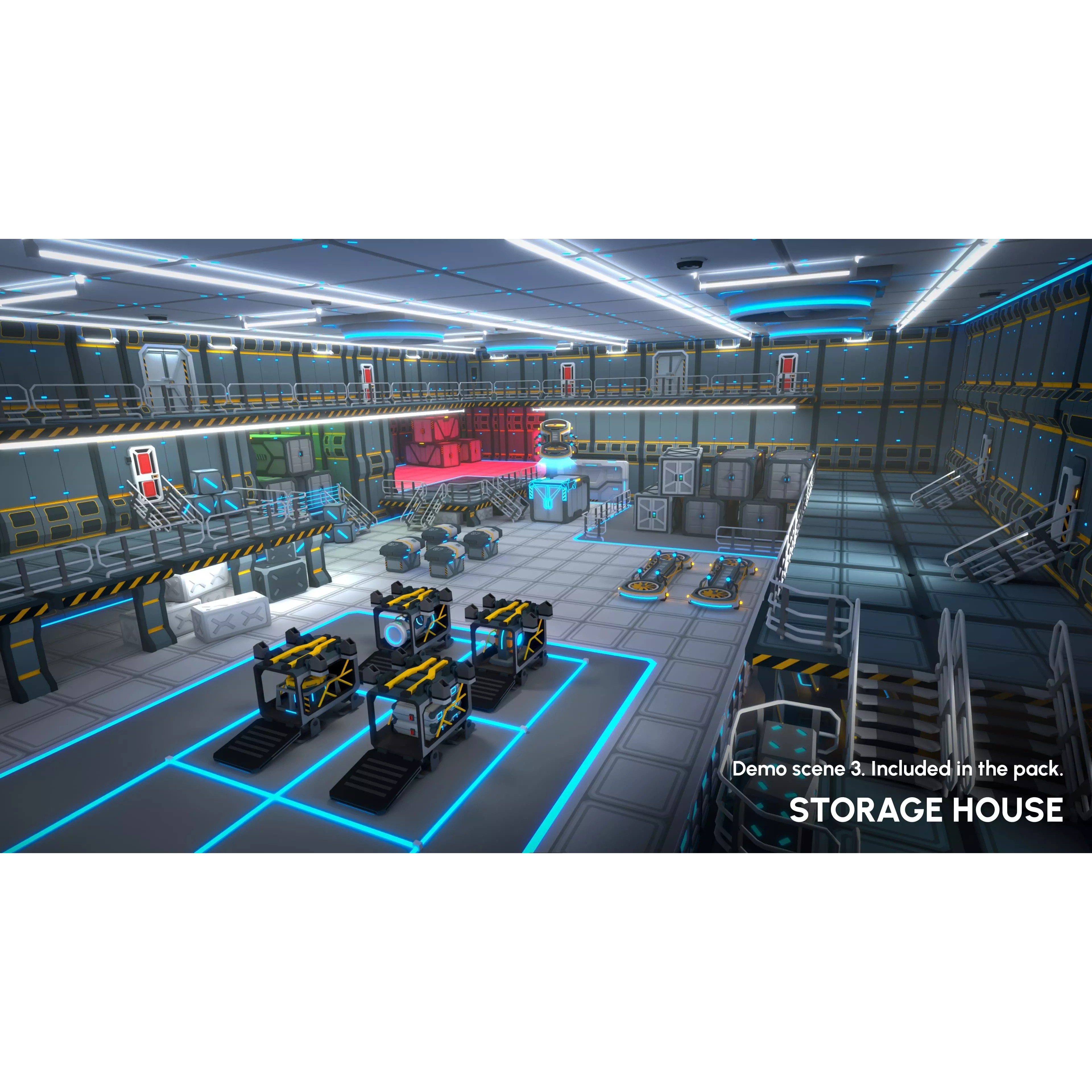 Sci-Fi Props - Low-Poly Game-Ready 3D Model - View 6