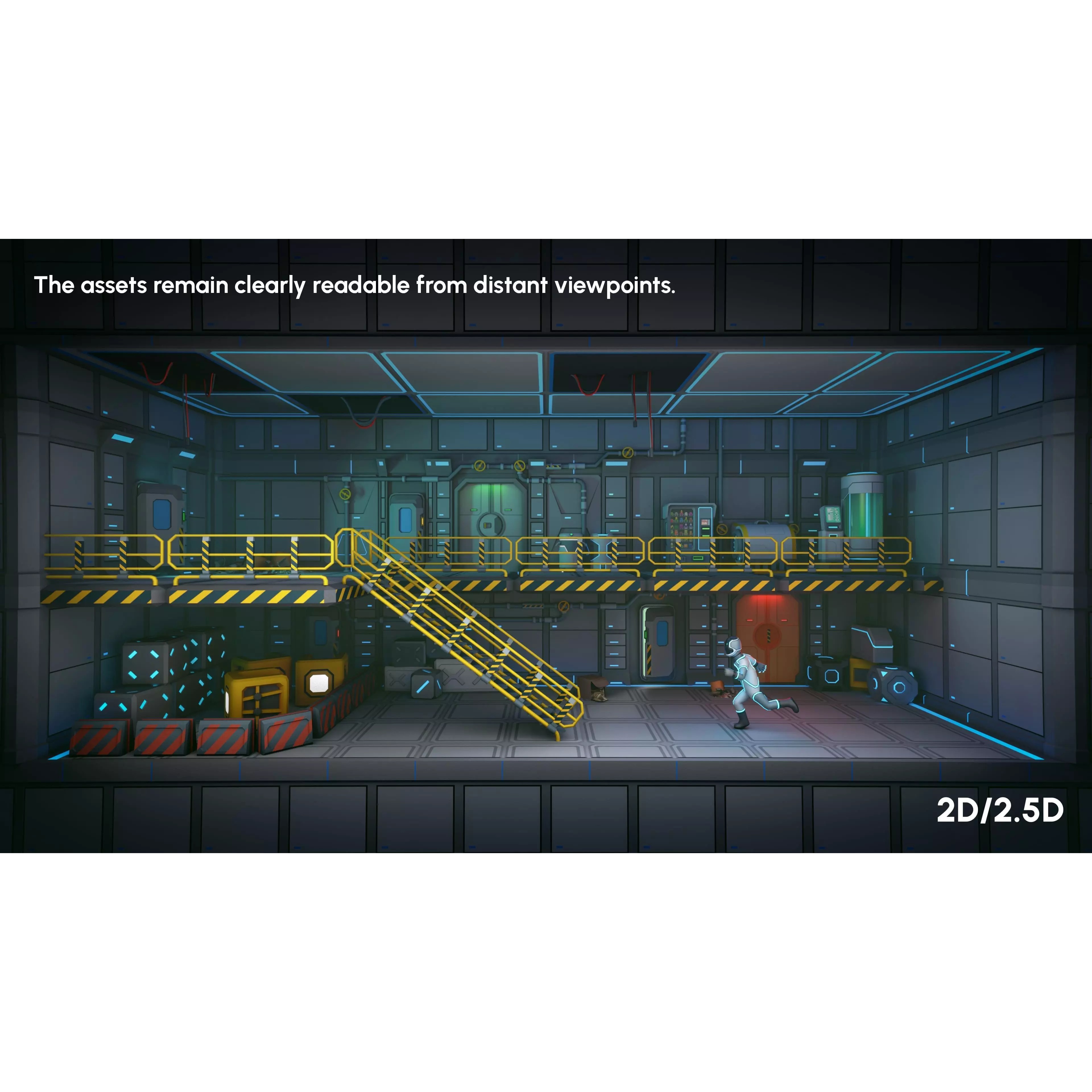 Sci-Fi Props - Low-Poly Game-Ready 3D Model - View 9