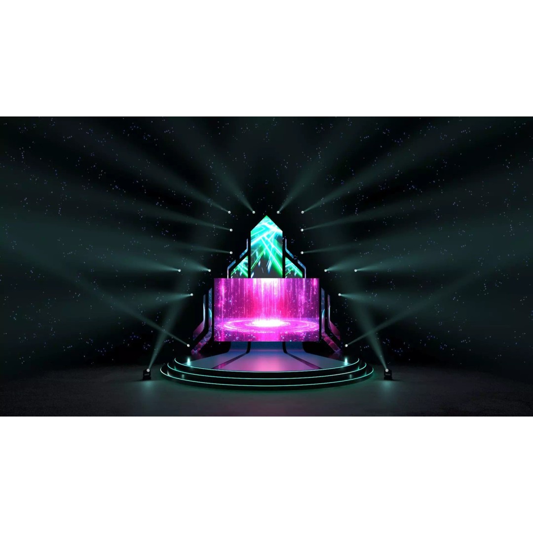 Futuristic LED Stage 3D Model – High-Quality Event Asset, FBX, OBJ - View 2