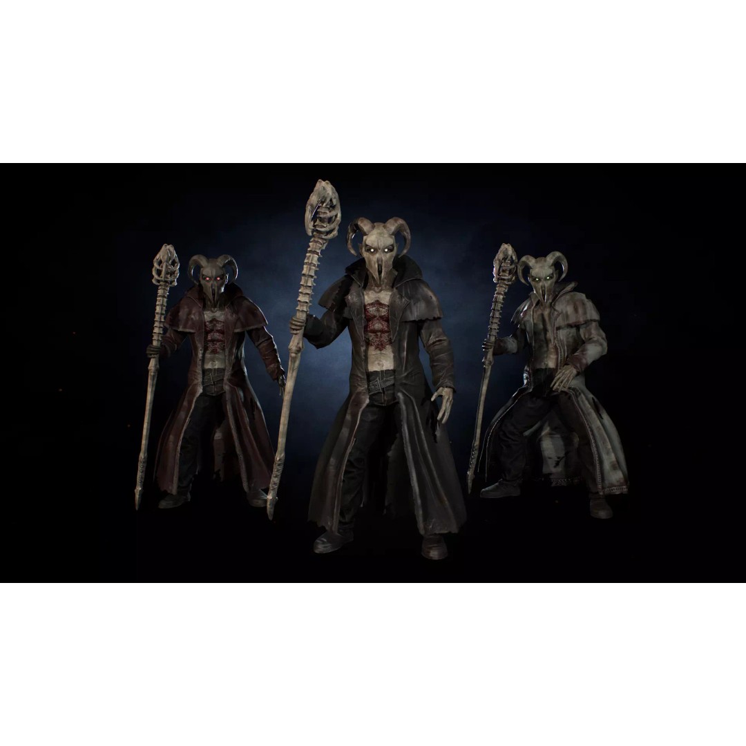 Demonologist 3D Model – Low Poly Rigged Character with Animations - View 3