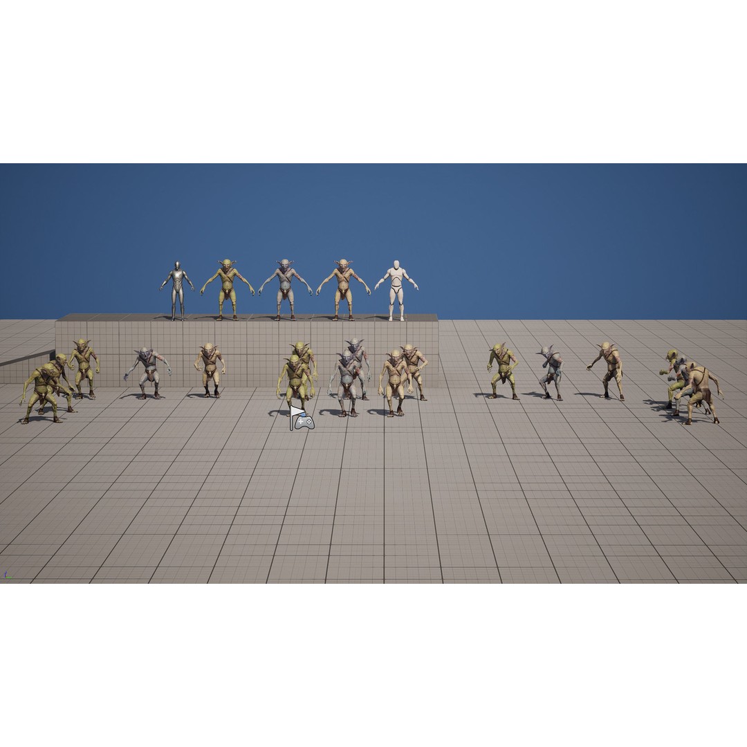 Troll 3D Model – Low Poly Game Ready Animated Character, FBX - View 12
