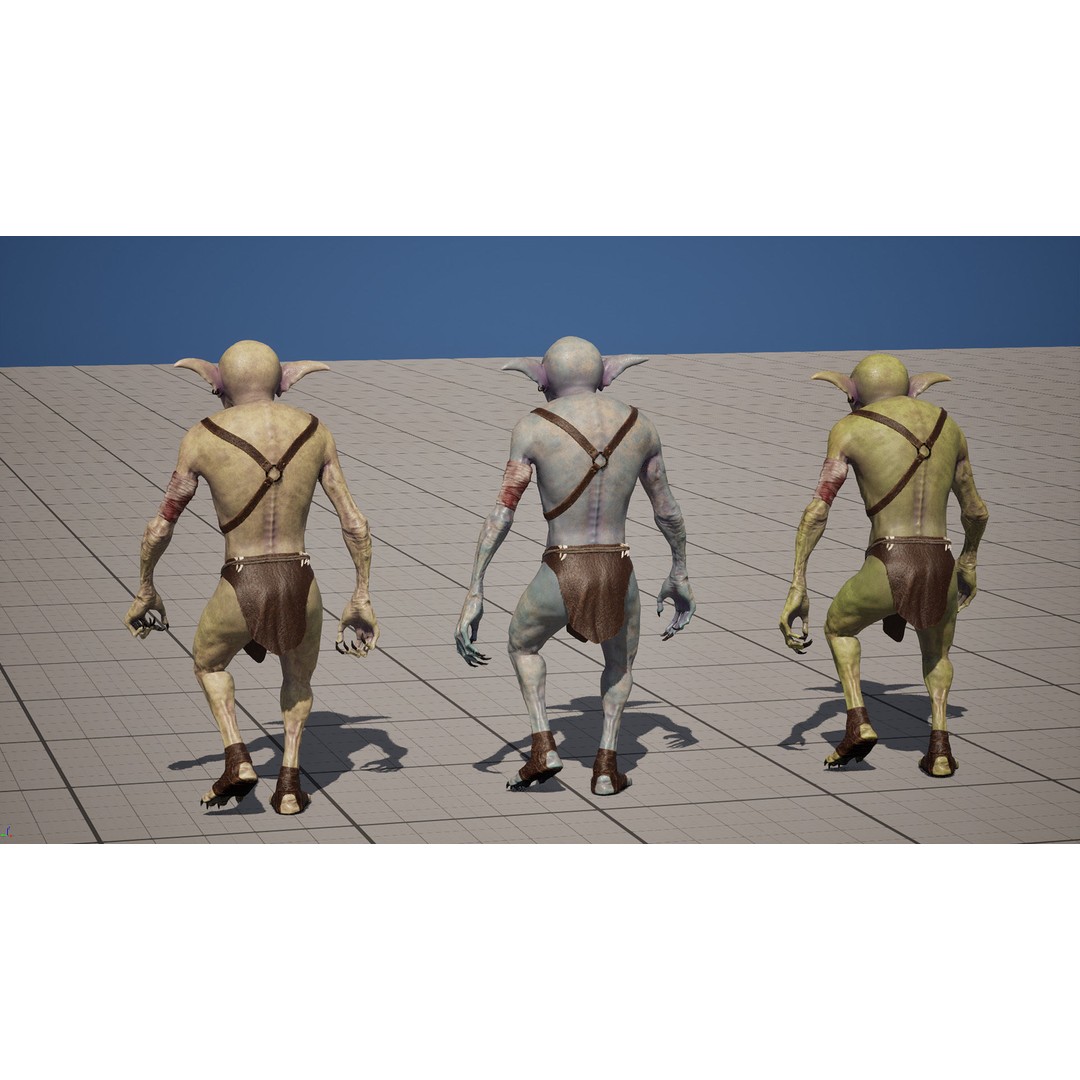 Troll 3D Model – Low Poly Game Ready Animated Character, FBX - View 15