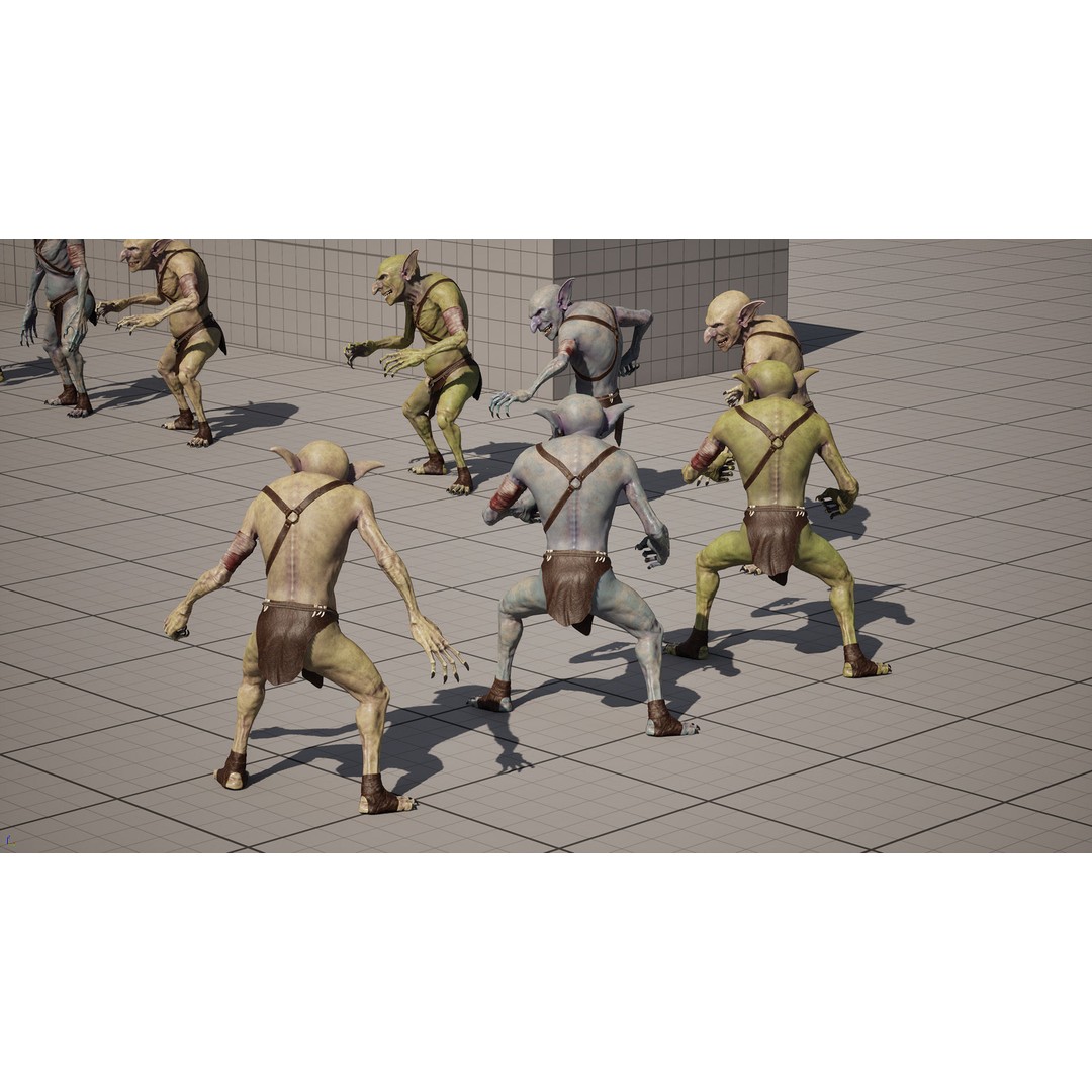 Troll 3D Model – Low Poly Game Ready Animated Character, FBX - View 17