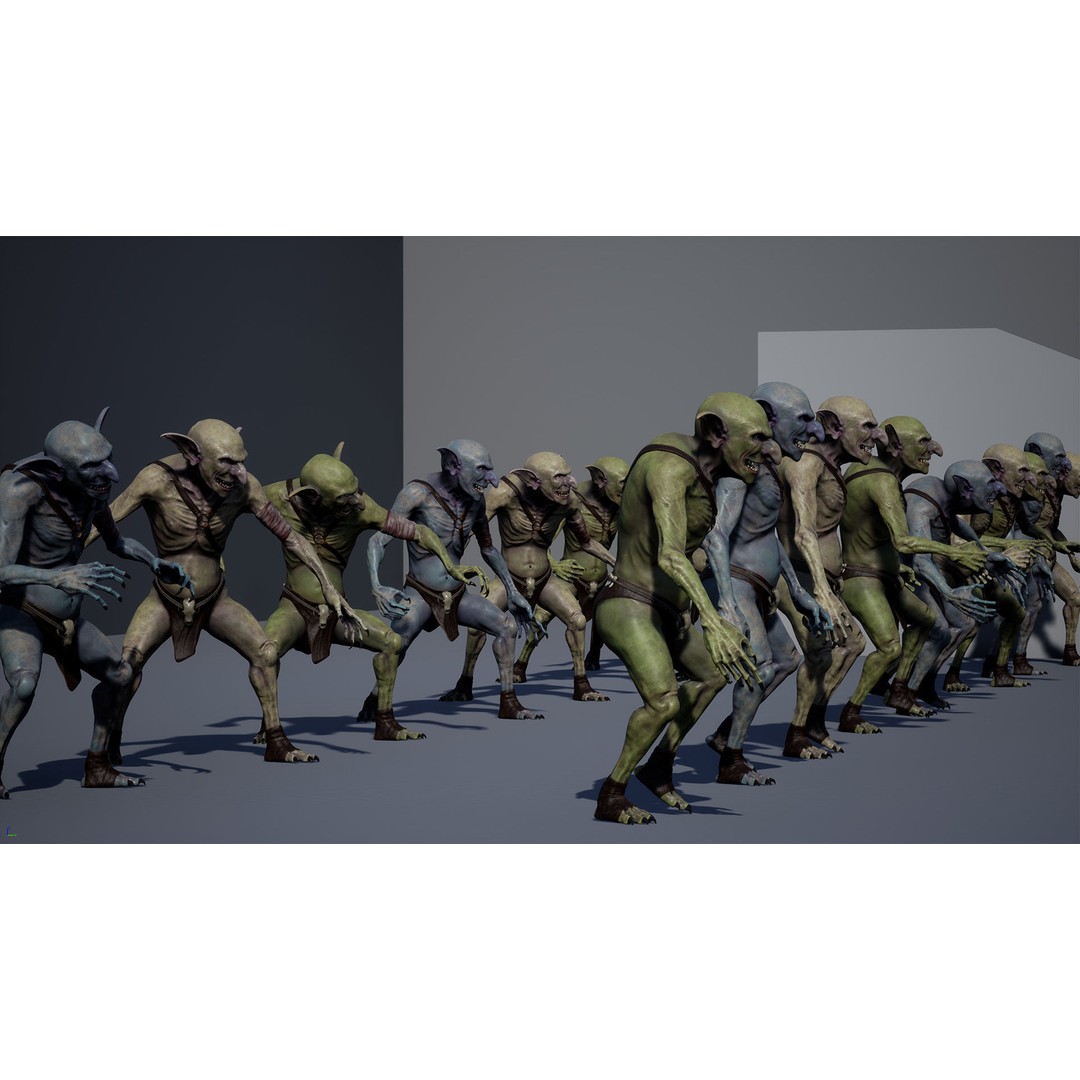 Troll 3D Model – Low Poly Game Ready Animated Character, FBX - View 20