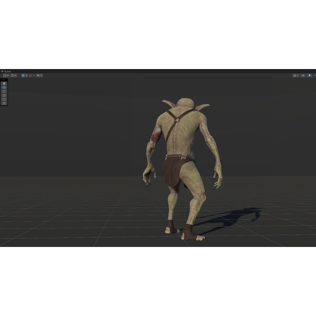 Troll 3D Model – Low Poly Game Ready Animated Character, FBX - View 22