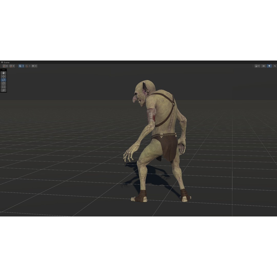 Troll 3D Model – Low Poly Game Ready Animated Character, FBX - View 23