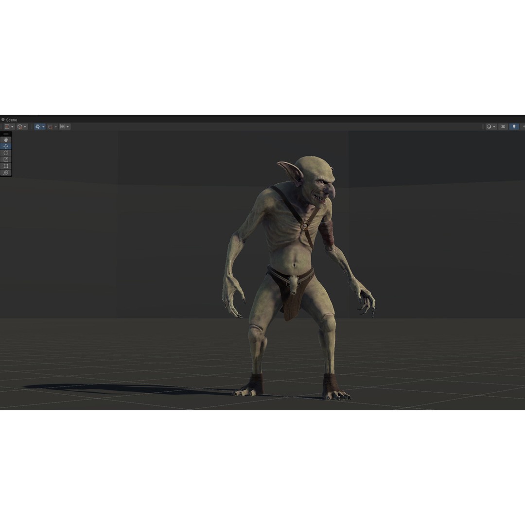 Troll 3D Model – Low Poly Game Ready Animated Character, FBX - View 25