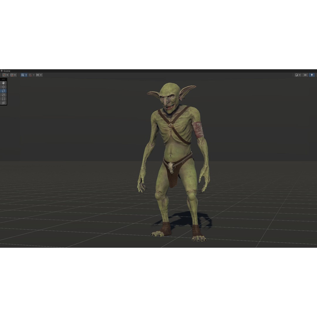 Troll 3D Model – Low Poly Game Ready Animated Character, FBX - View 26