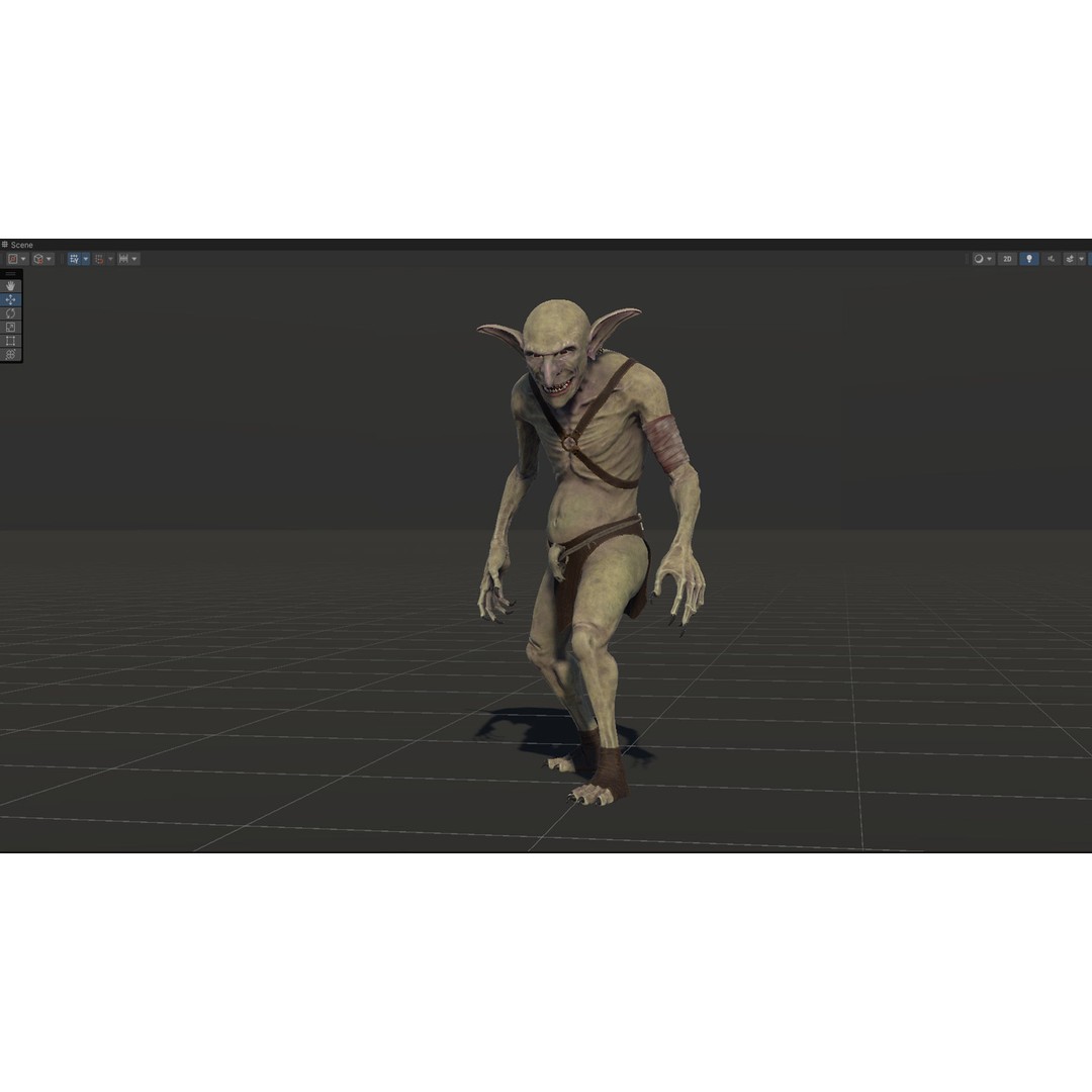 Troll 3D Model – Low Poly Game Ready Animated Character, FBX - View 27
